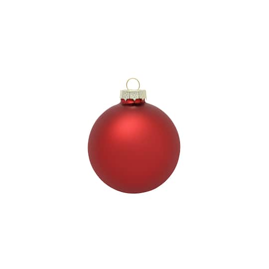 Whitehurst 8ct. 3.25" Matte Glass Ball Ornaments